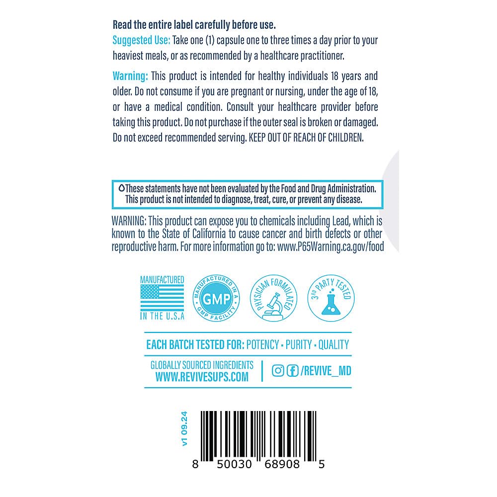 BulkBully Supplements Digestive Aid Enzyme Blend - 60 Vegetarian Capsules - image 3