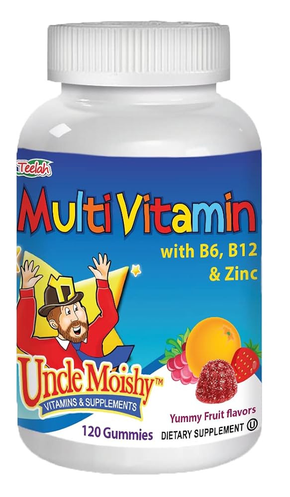 Uncle Moishy Children's Multi-Vitamin Mineral Jellies with Choline - 120 Gummies - image 2