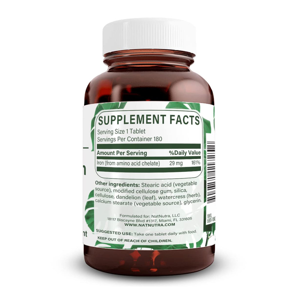 Natural Nutra Chelated Iron Supplement Parent