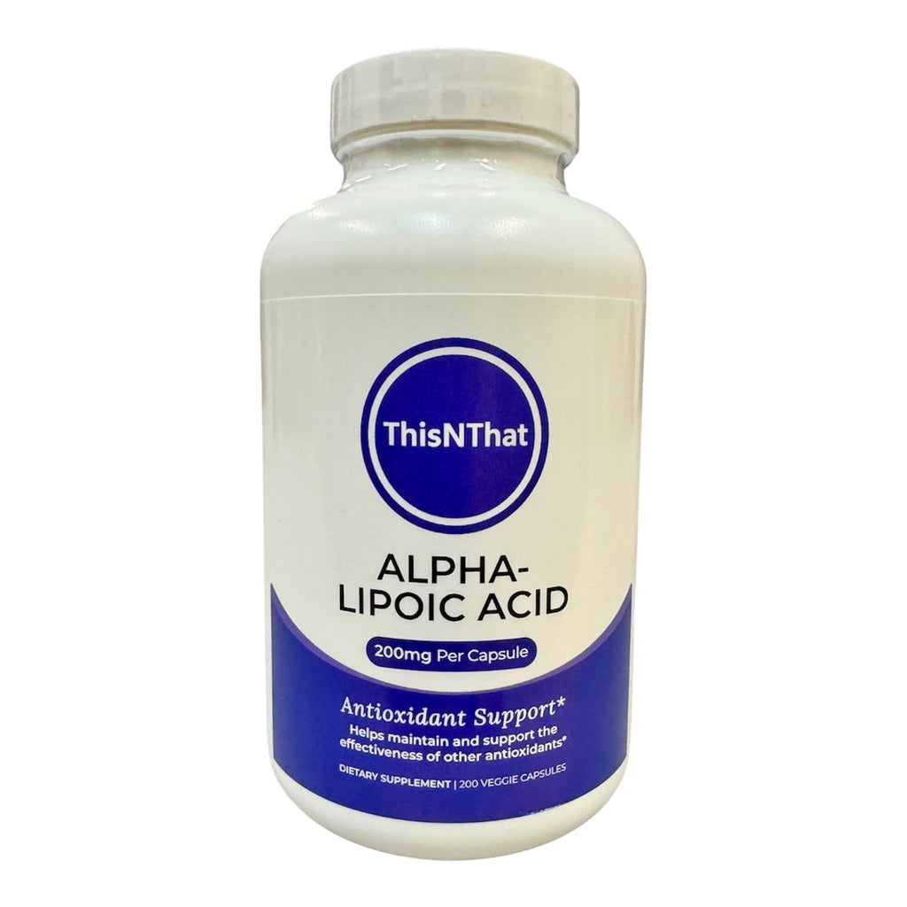 ThisNThat Alpha Lipoic Acid 200mg Antioxidant - 200 Capsules