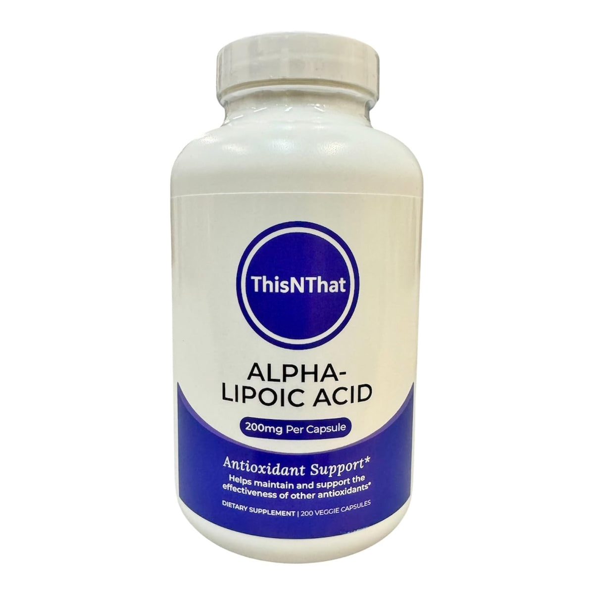 ThisNThat Alpha Lipoic Acid 200mg Antioxidant - 200 Capsules