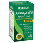 HealthAid Ashwagandha 350 mg Adaptogen Tablets - 60 Tablets