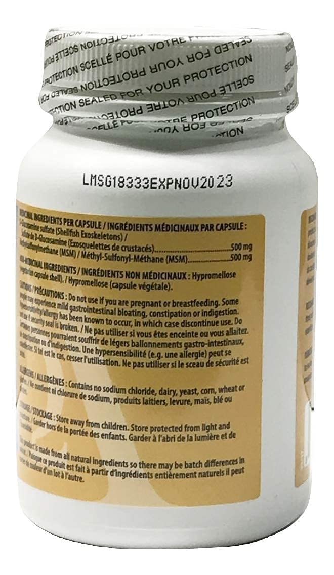 dfasda Omega Alpha MSM & D-Glucosamine Sulphate - 90 Vegetarian Capsules - image 3
