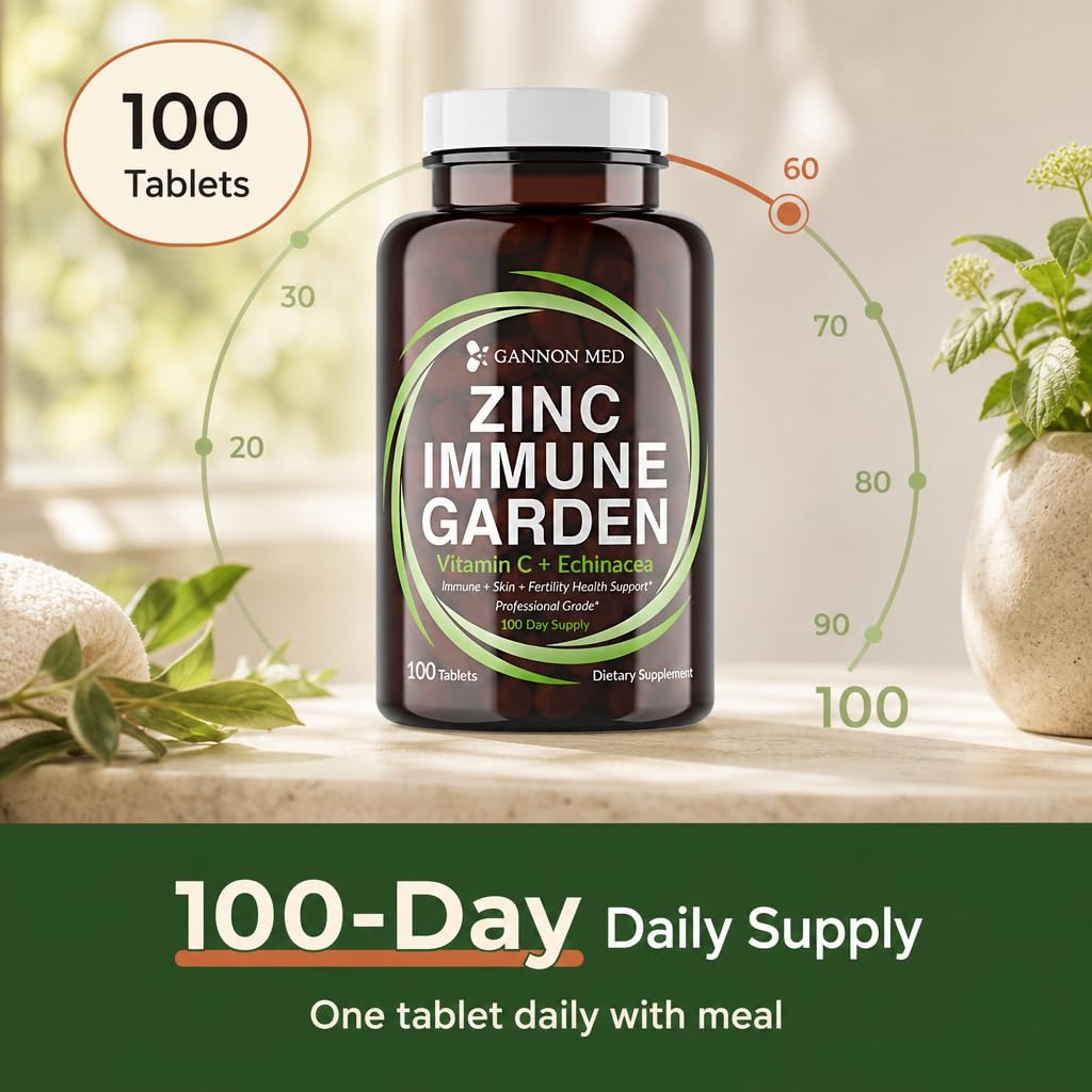 GANNON MED Zinc Supplement for Immune Support & Reproductive Health