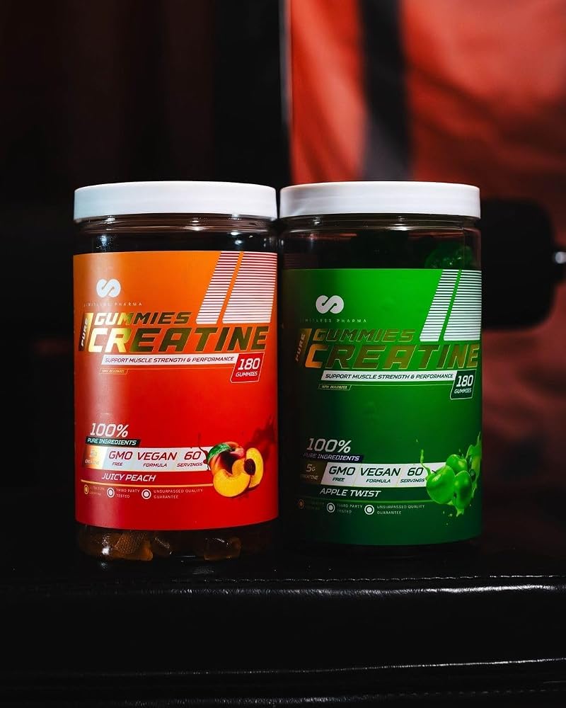 Limitless Pharma Pure Creatine Gummy Candy 5g - 180 Gummies - image 5