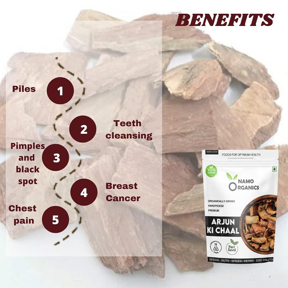 Kaxilu Organic Arjun ki Chaal Arjuna Bark Powder - 400 g - image 3