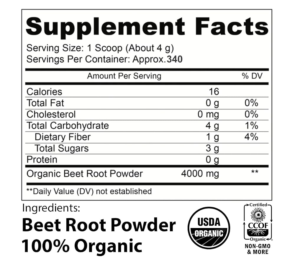 EarthWise Aromatics Organic Beet Root Powder - 3 lbs - image 5