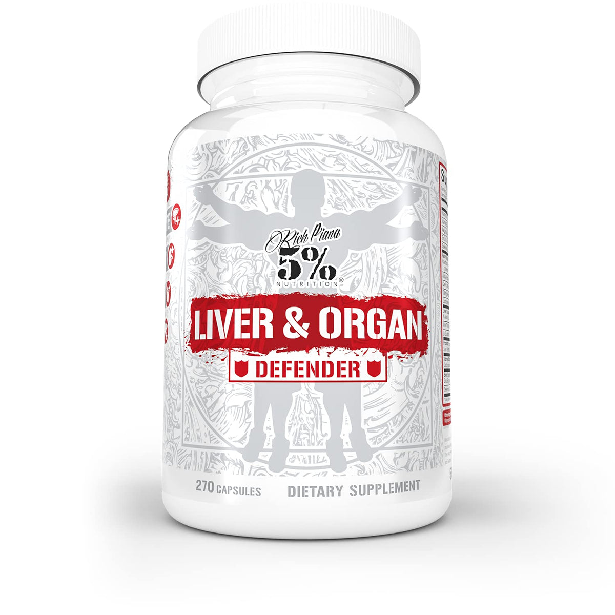 5% Nutrition Liver & Organ Defender Cycle Support Plus NAC - 270 Capsules