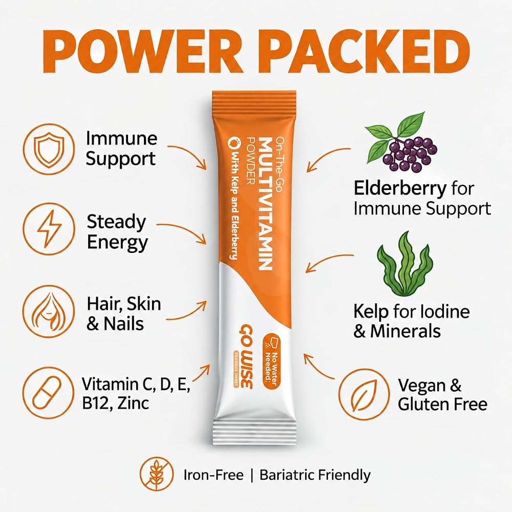 Go Wise Multivitamin Powder for Women and Men - No Water, No Pills
