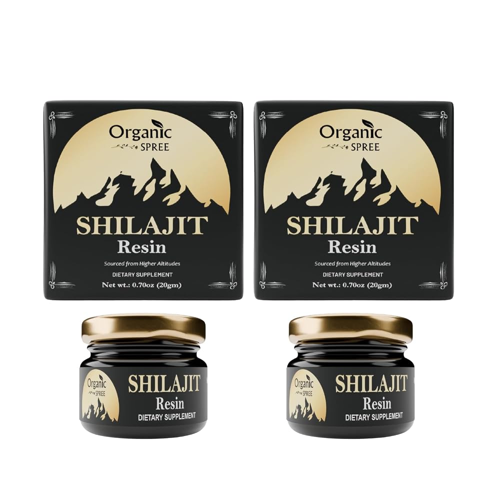 ORGANIC SPREE Himalayan Shilajit Resin 20gm (0.70oz) Himalayan Resin