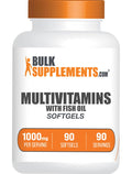 BulkSupplements Multivitamin Softgels with Fish Oil - 90 Softgels