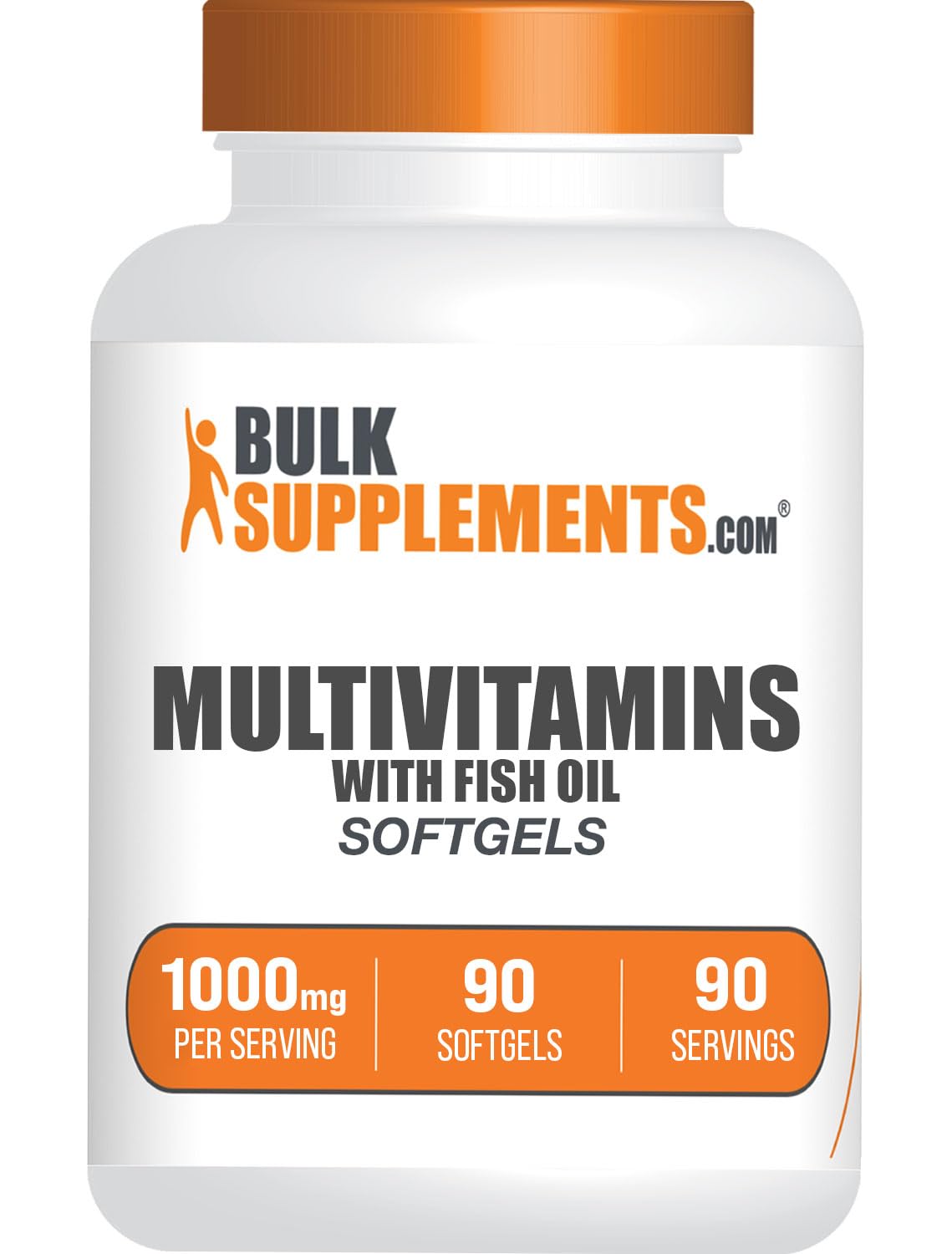 BulkSupplements Multivitamin Softgels with Fish Oil - 90 Softgels