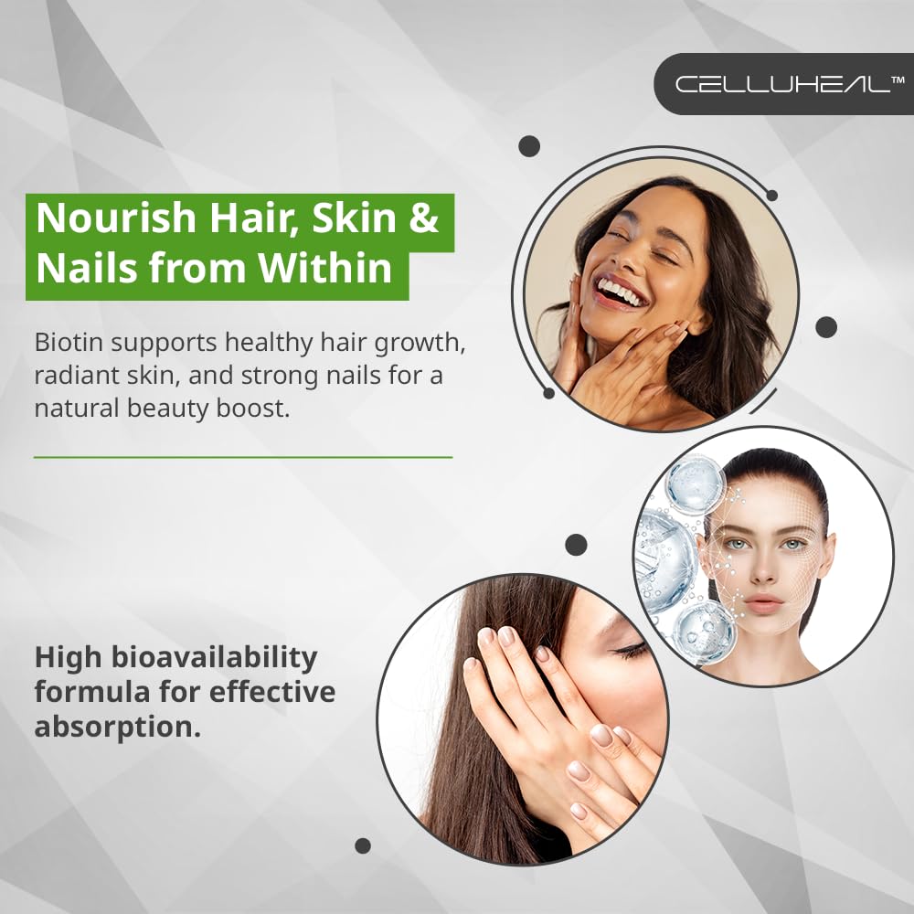 Celluheal CelluStrength Biotin Spray for Hair, Skin & Nails - 30 Servings - image 5