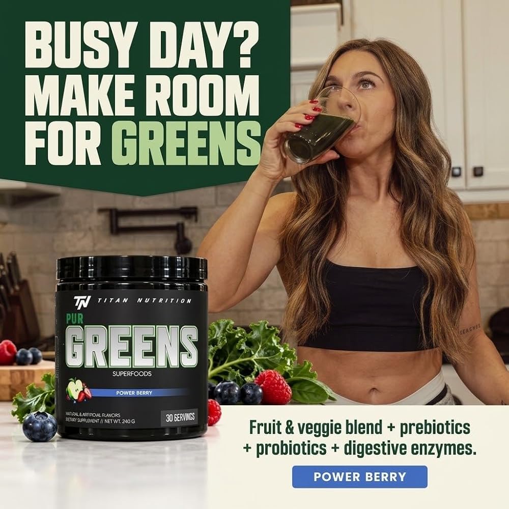 Titan Nutrition Purgreens Power Berry - 8.4 oz - image 2