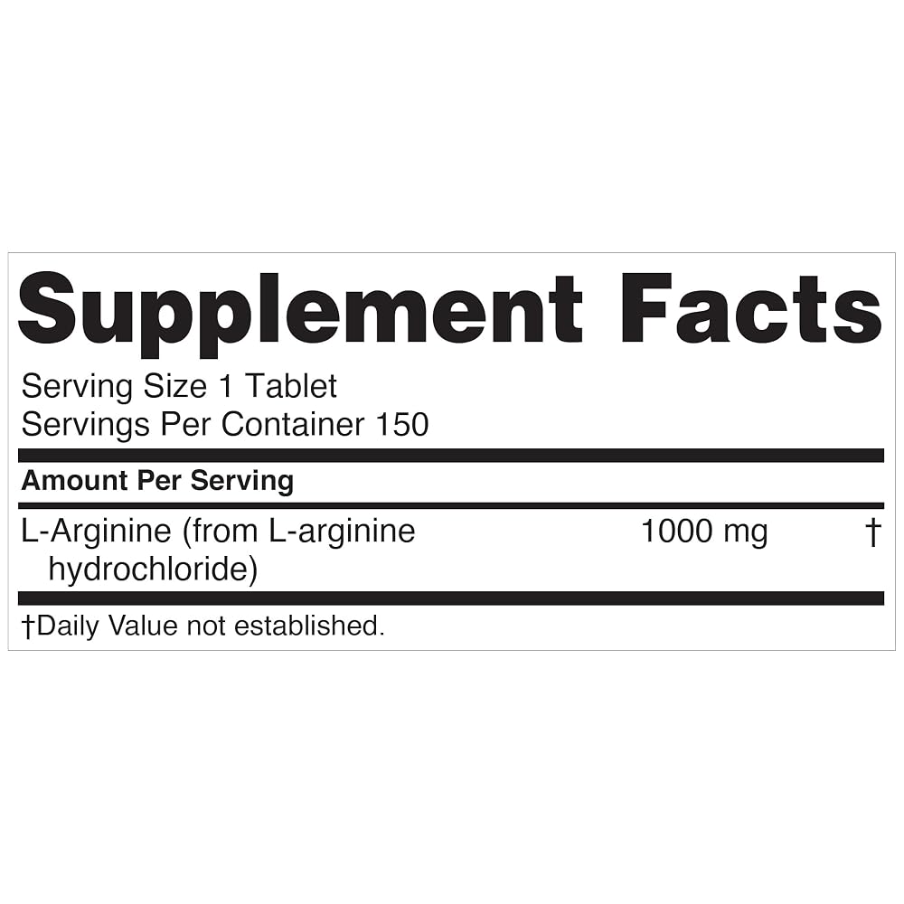 Nugenix Essentials L-Arginine Amino Acid Supplement, 1000 mg
