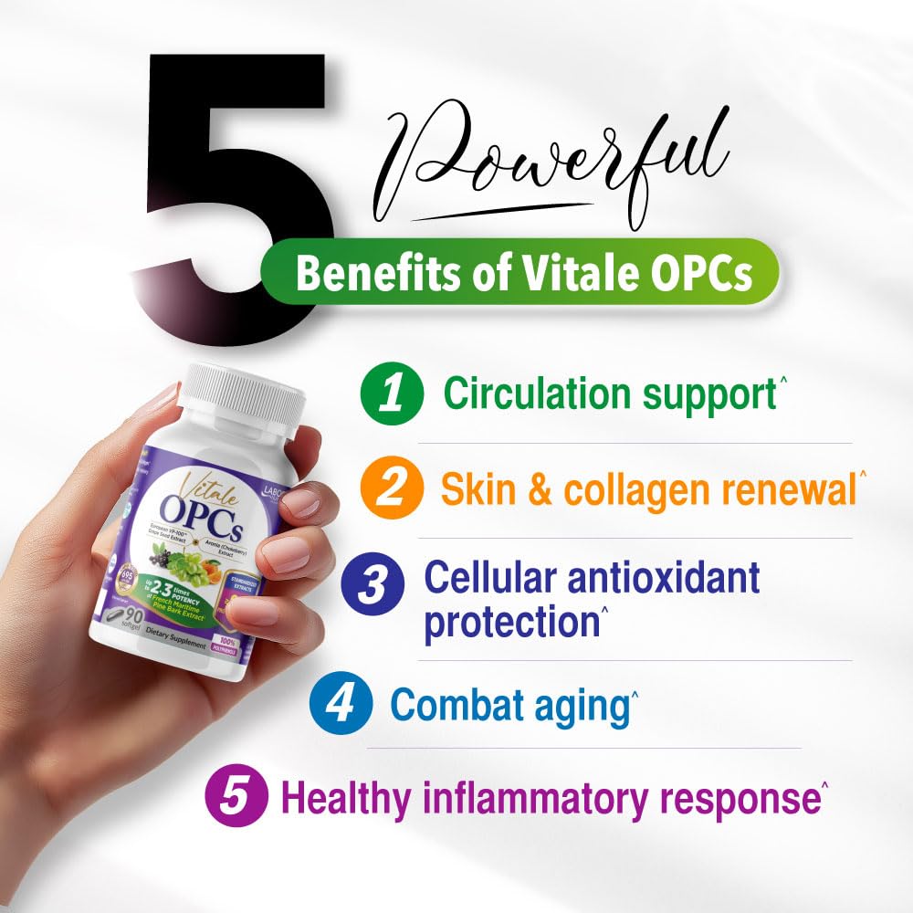 LABO Nutrition Vitale OPCs Circulation & Antioxidants - 90 Softgels - image 4