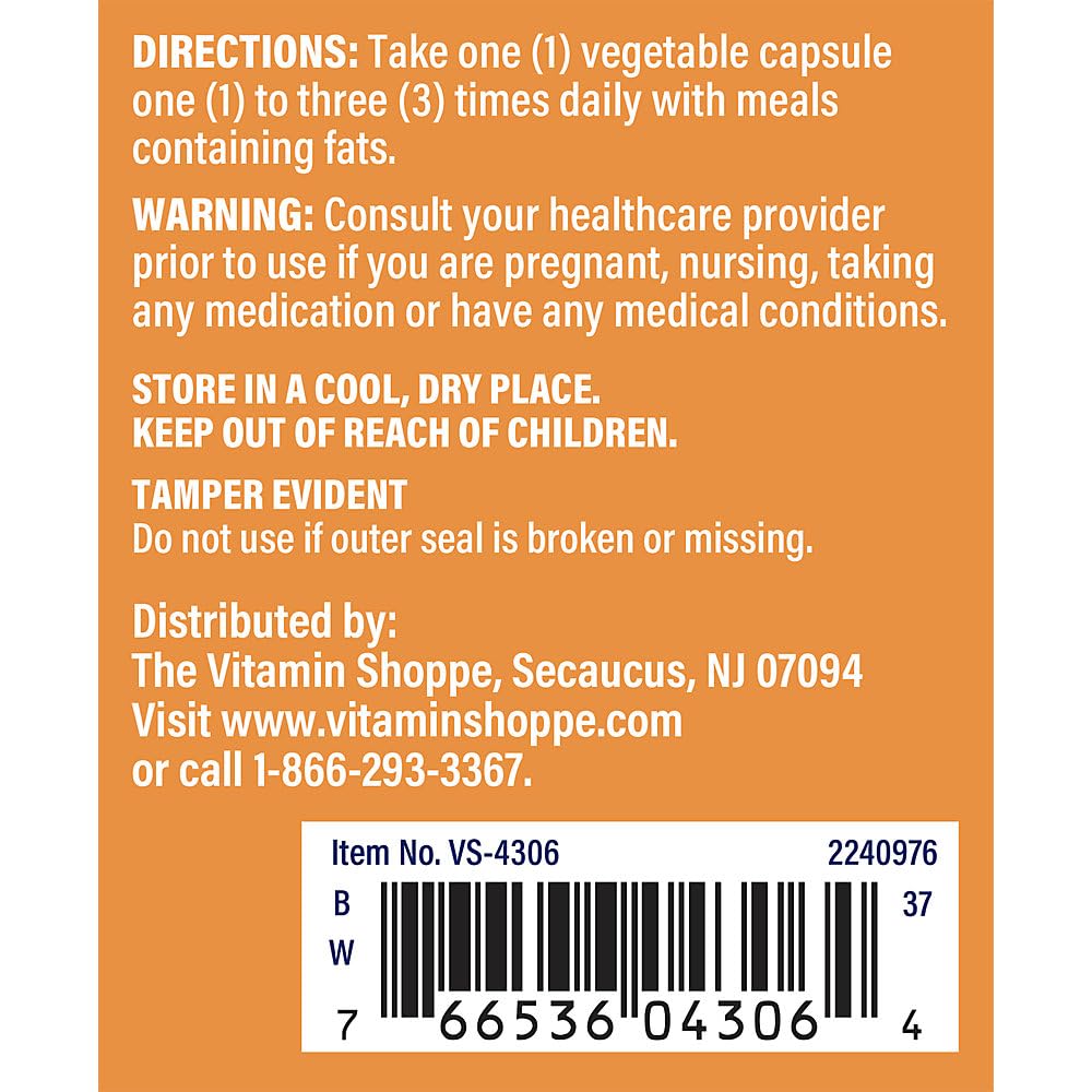 The Vitamin Shoppe Bile Bovine Digestive Support - 100 Capsules - image 3