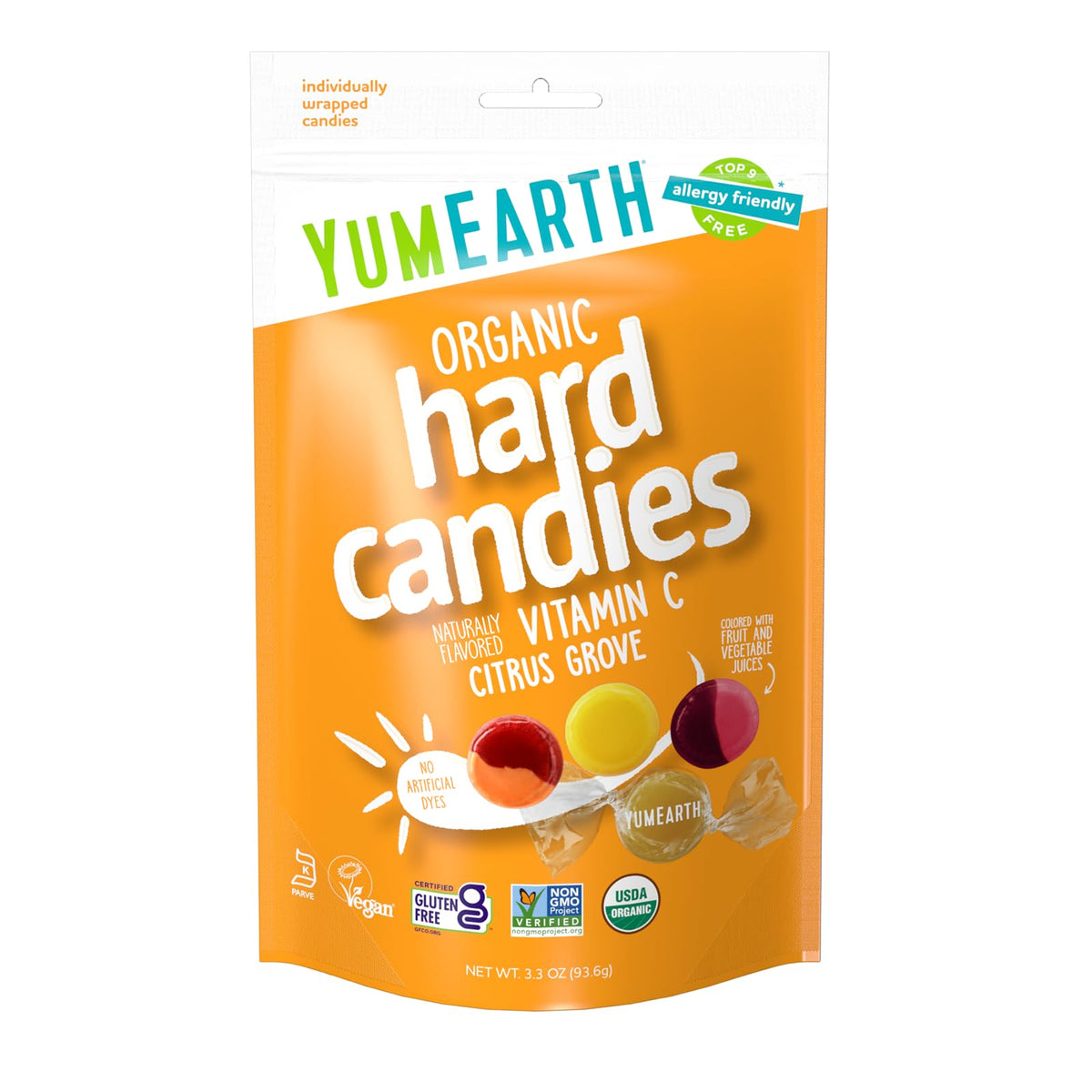 YumEarth Organic Vitamin C Drops Citrus Grove - 3.3 oz