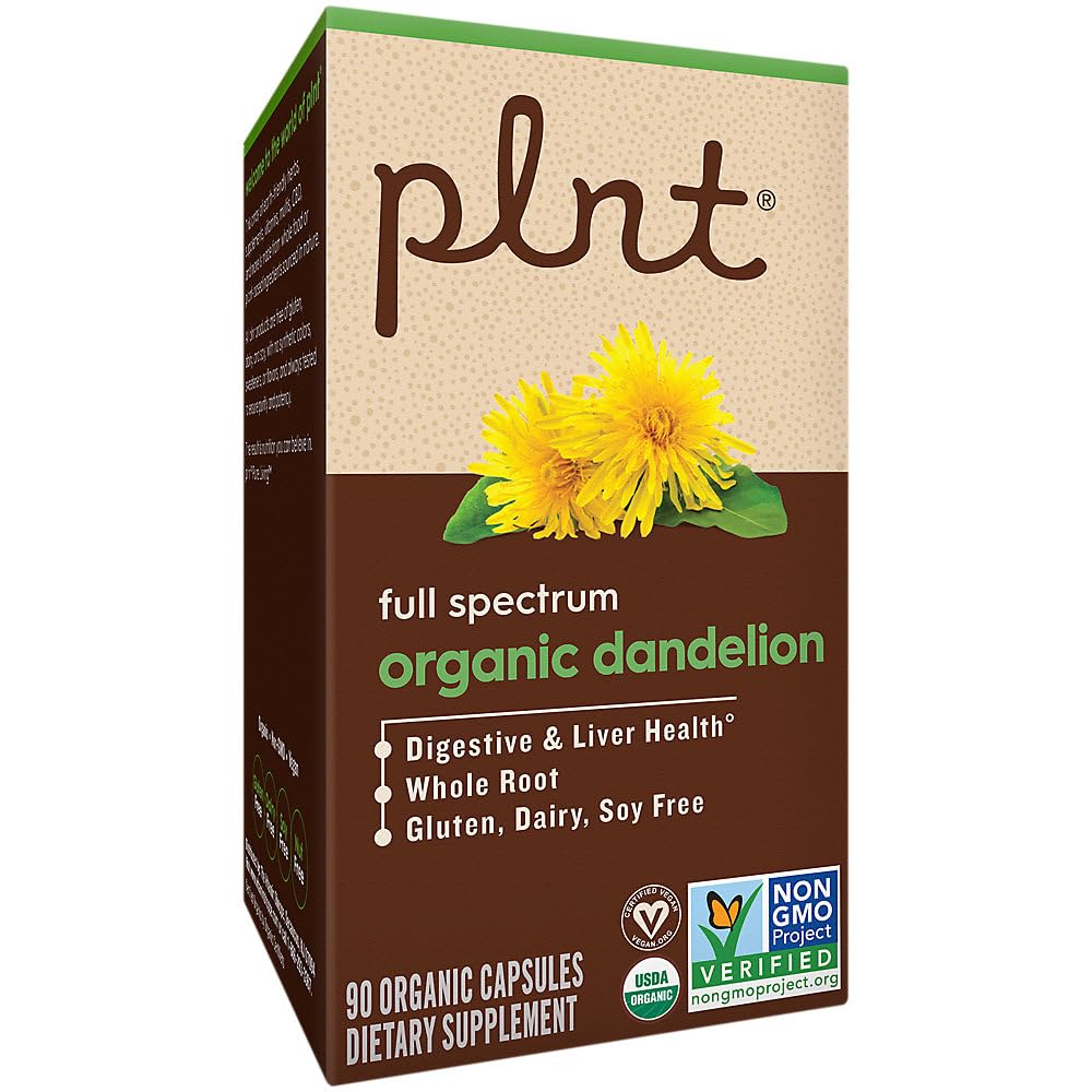plnt Organic Dandelion Full Spectrum Whole Root - 90 Capsules - image 6