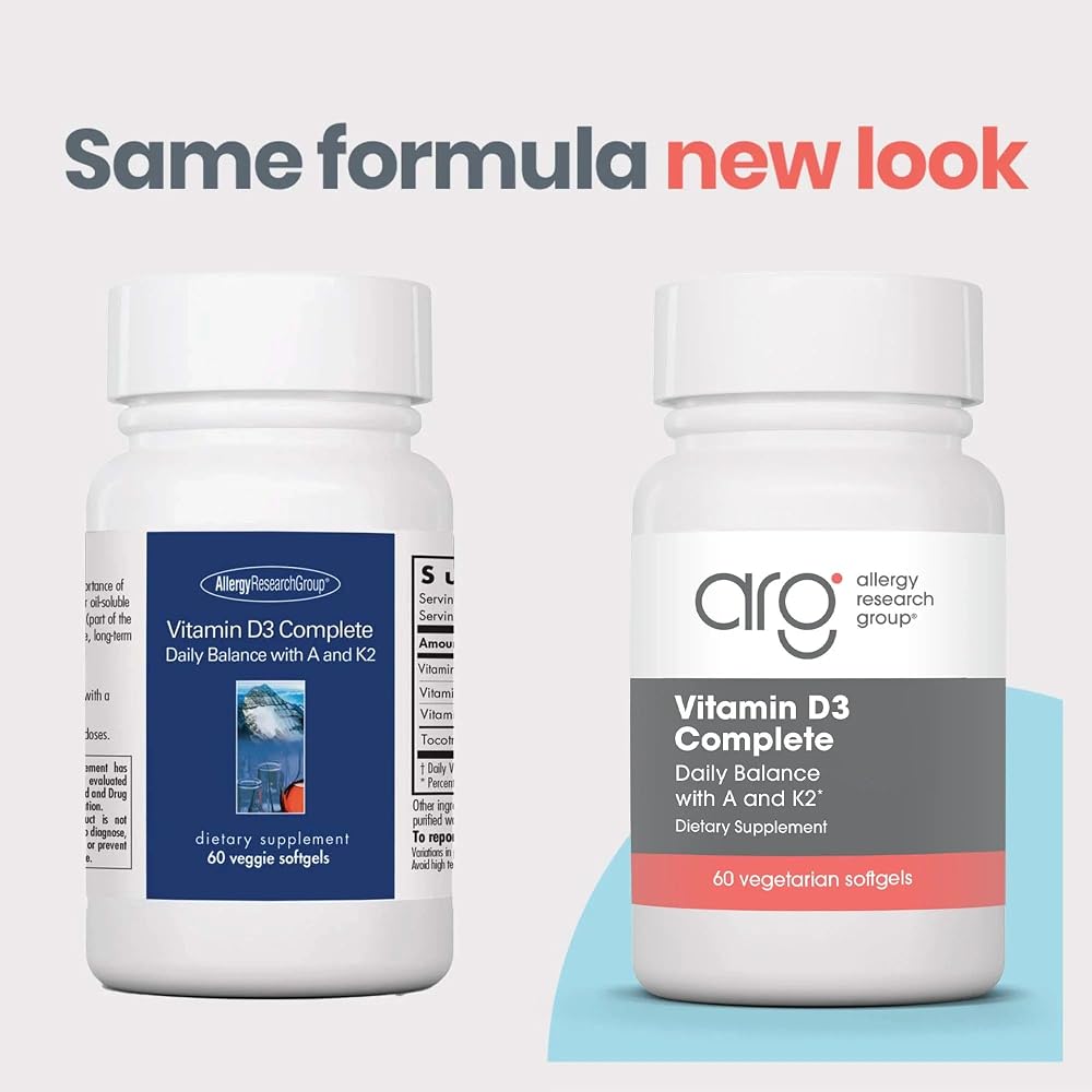Allergy Research Group Vitamin D3 Complete - 60 Softgels - image 7