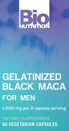 Bio Nutrition Gelatinized Black Maca 500 mg - 60 Vegetarian Capsules - image 5