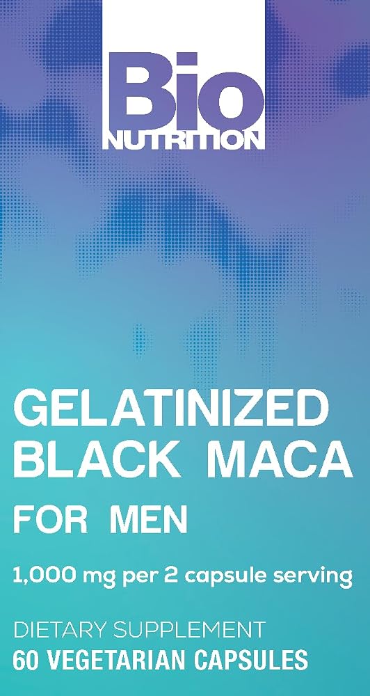 Bio Nutrition Gelatinized Black Maca 500 mg - 60 Vegetarian Capsules - image 5