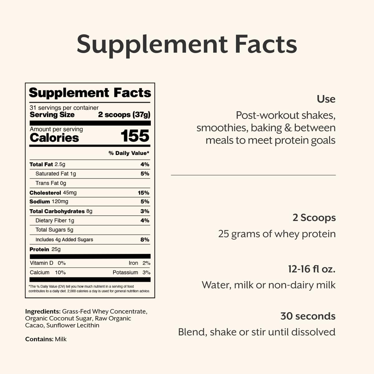 ProMix Nutrition Whey Protein Powder - Grass-Fed - ­Post Workout