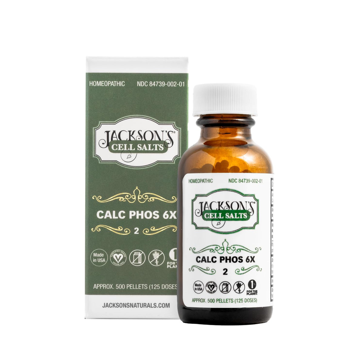 Jackson's #2 Calc Phos 6X Cell Salt - 500 Pellets - image 3