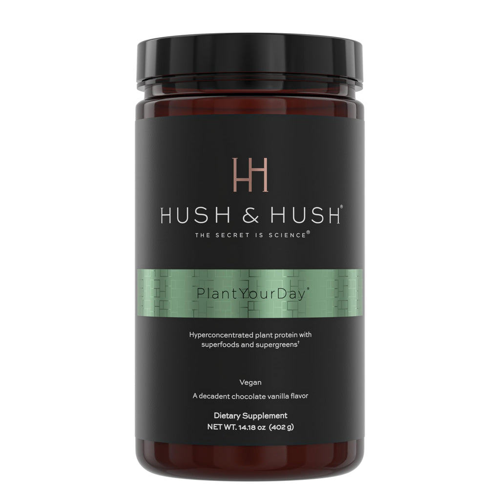 Hush & Hush PlantYourDay Vegan Protein + Supergreens Powder - 14.18 oz