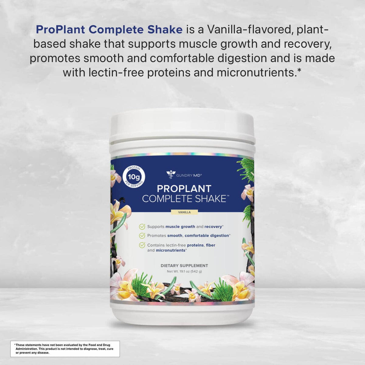 Gundry MD Pro Plant Complete Shake High-Fiber Plant Protein - 20 Servings - image 3