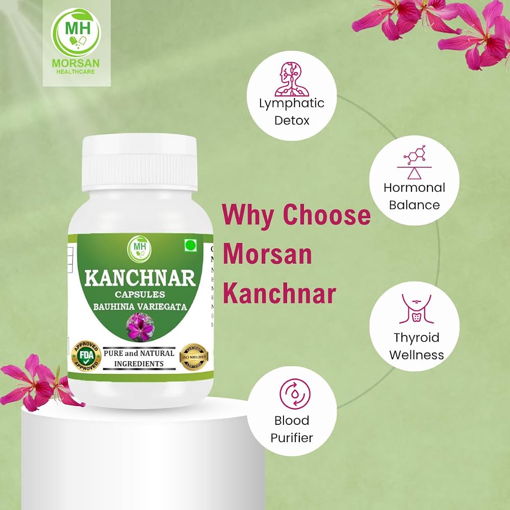 Morsan Kanchnar Capsules 500mg Bauhinia Variegata Extract - image 7