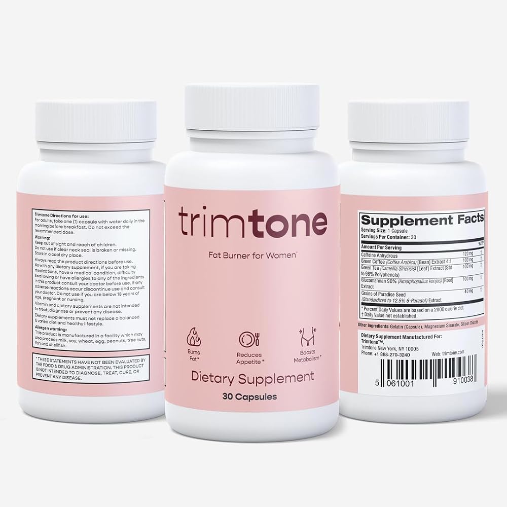 Trimtone Weight Loss Pills for Women - 30 Capsules - image 4