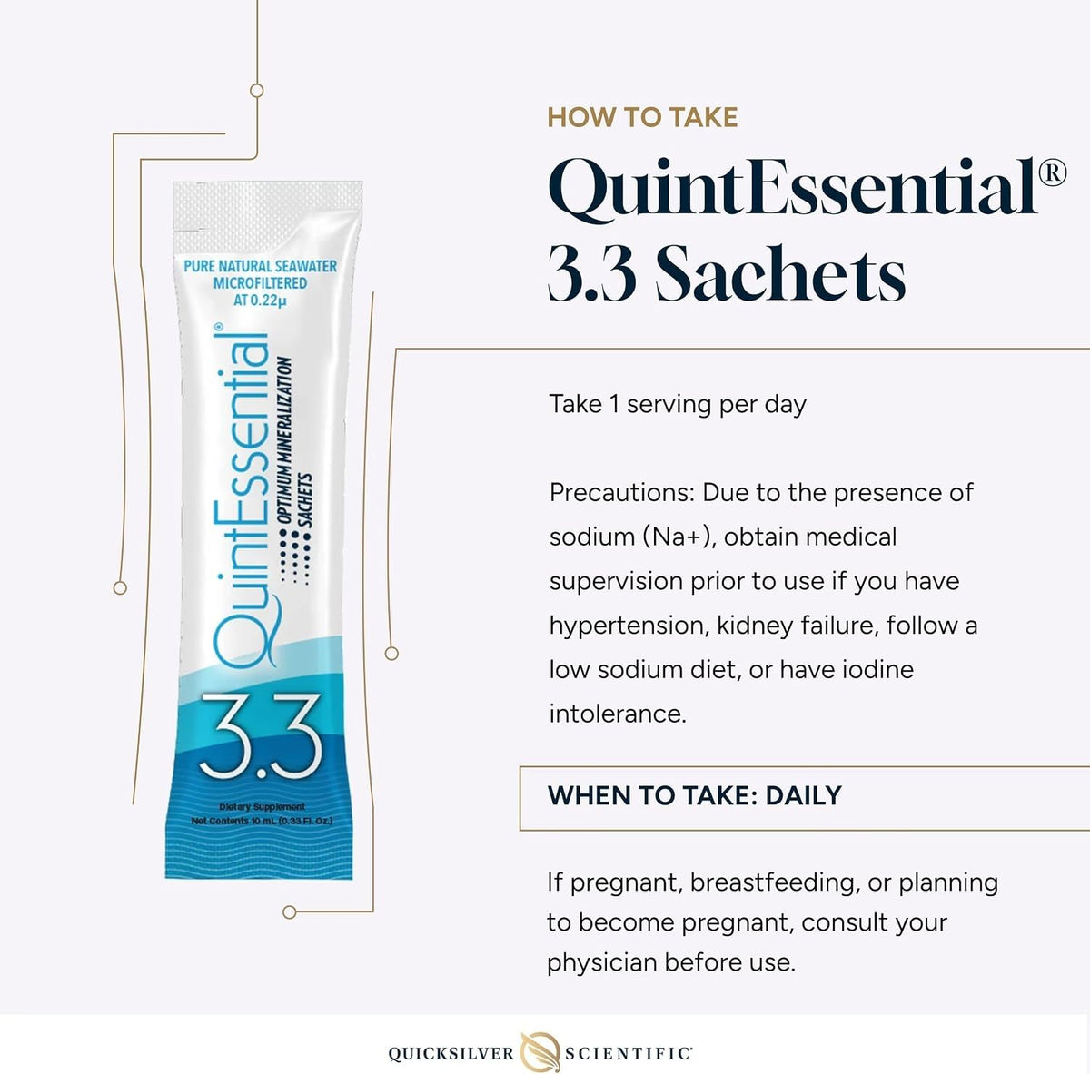 Quicksilver Scientific Quintessential 3.3 Sachets - 30 Count - image 5