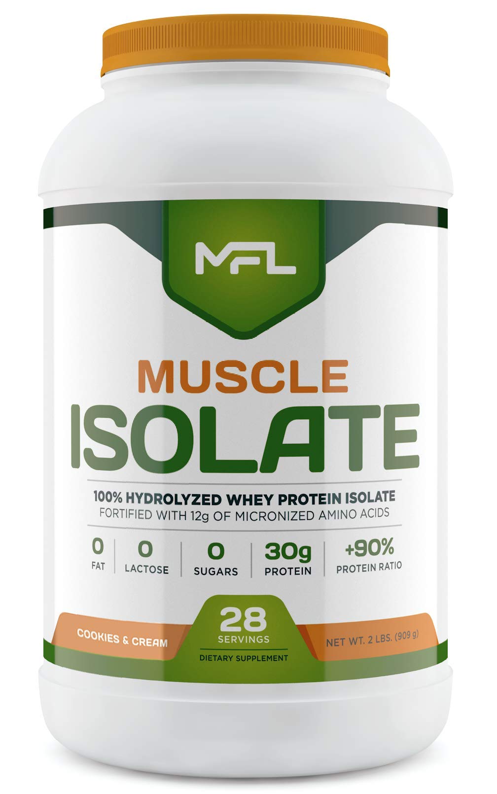MUSCLE FOOD LABS MFL 100% Isolate Protein l 30g of Protein l 12g