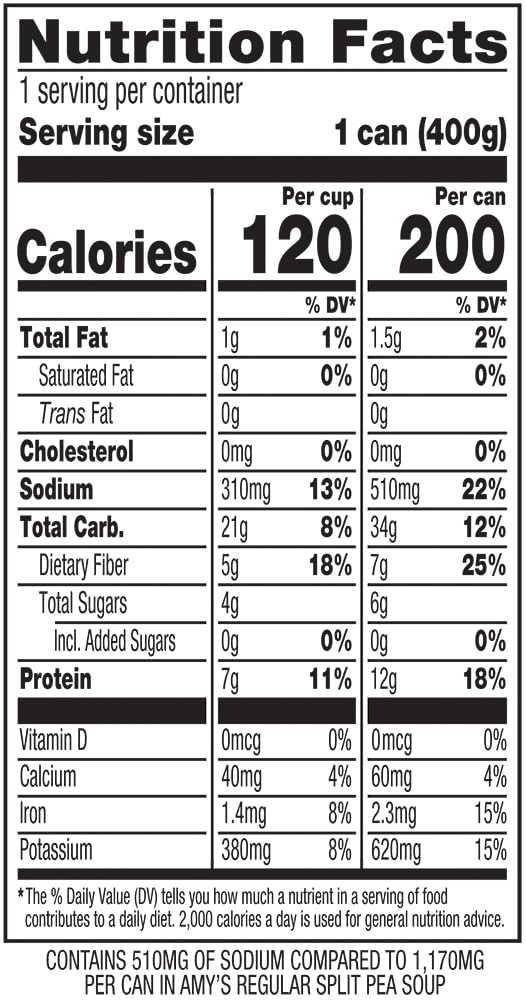 Amy's Organic Split Pea Soup Light Sodium - 12 Pack - image 11