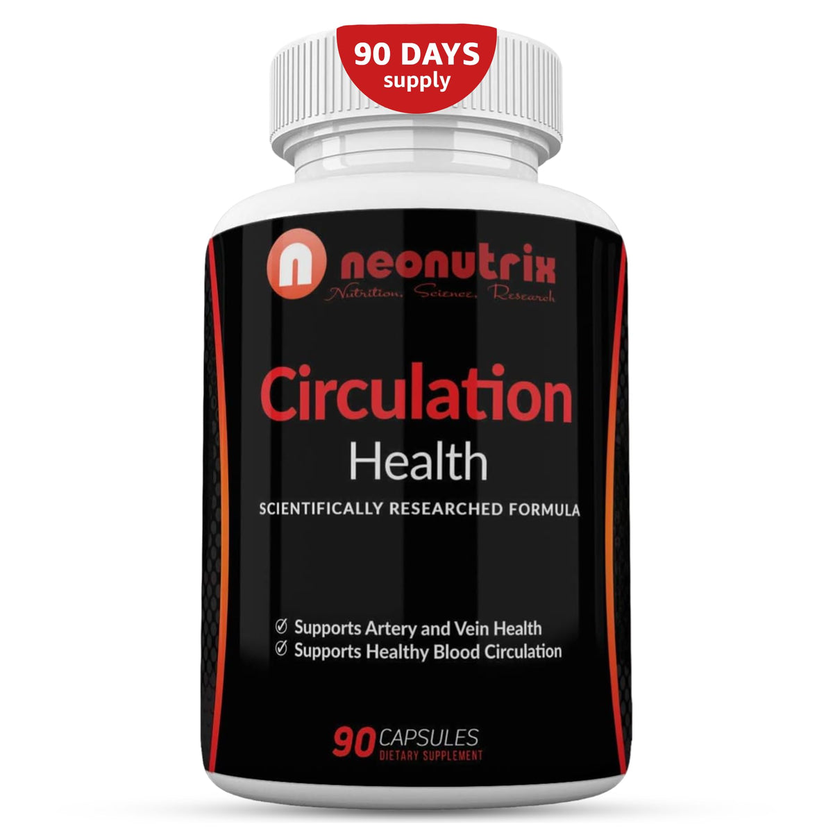 Neonutrix Blood Circulation Supplement L-Arginine & Hawthorn - 90 Capsules