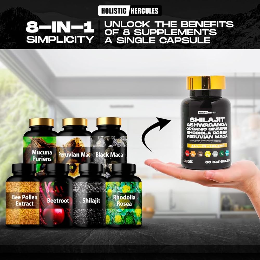 Holistic Hercules Rhino Horn Shilajit Blend Vitality Boost - 30 Capsules - image 5