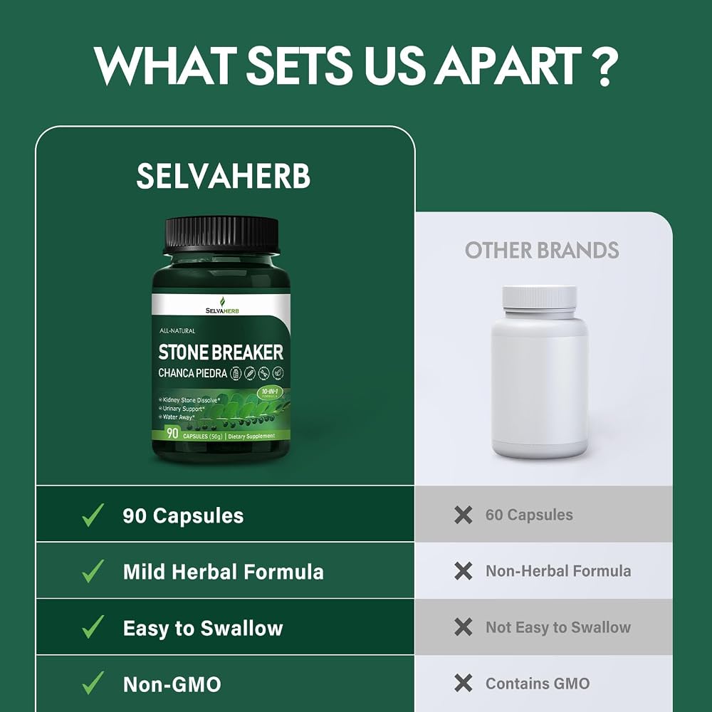Selvaherb Stone Breaker Chanca Piedra Capsules Urinary Support - 90 Count - image 5