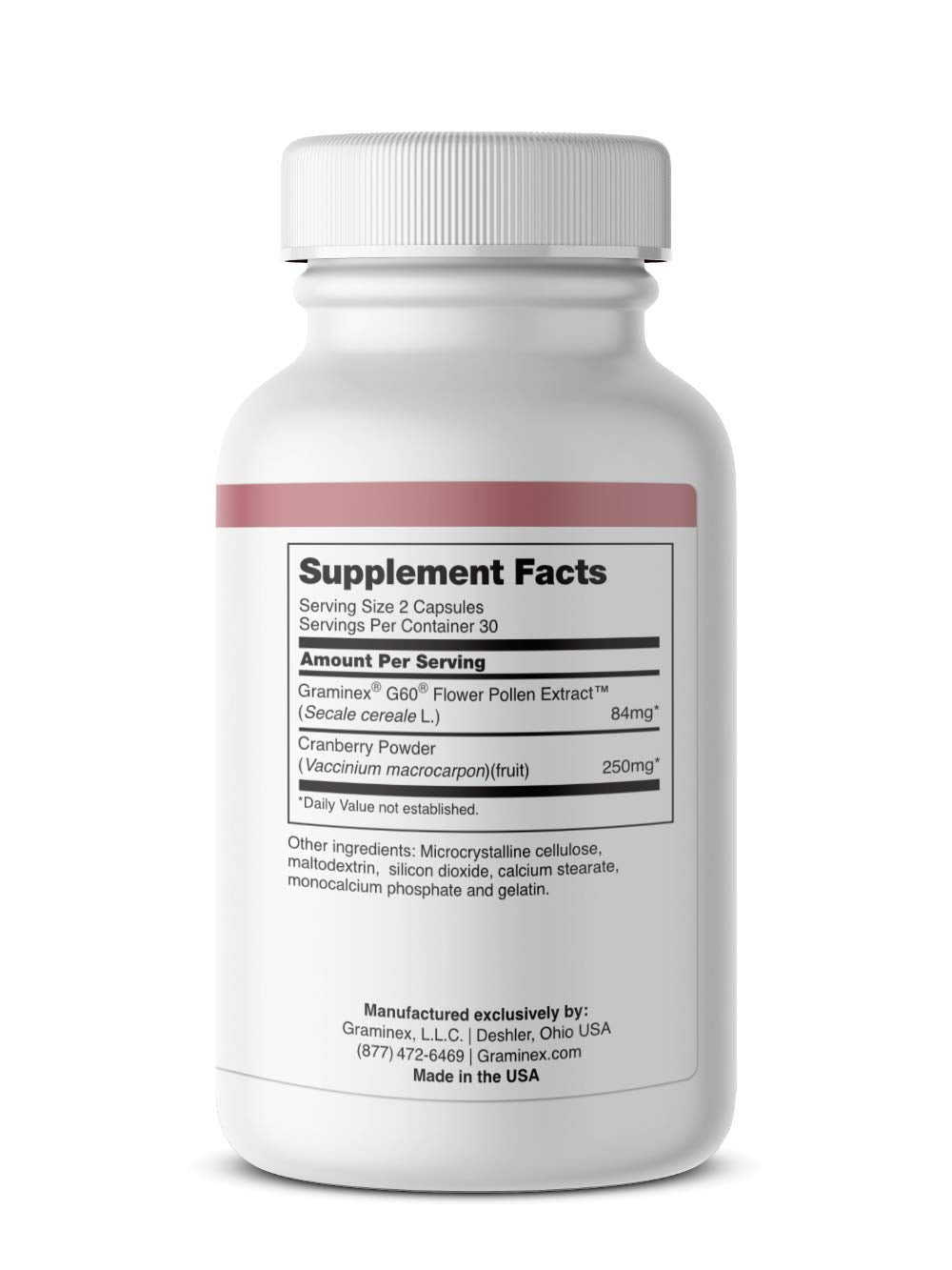 Graminex PollenBerry Cranberry Dietary Supplement - 60 Capsules - image 2