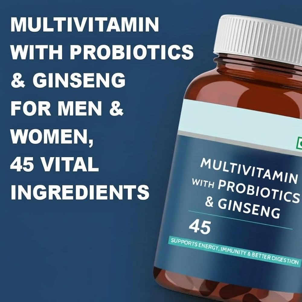 Generic Multivitamin Tablets for Men & Women with Probiotics - 60 Tablets - image 4