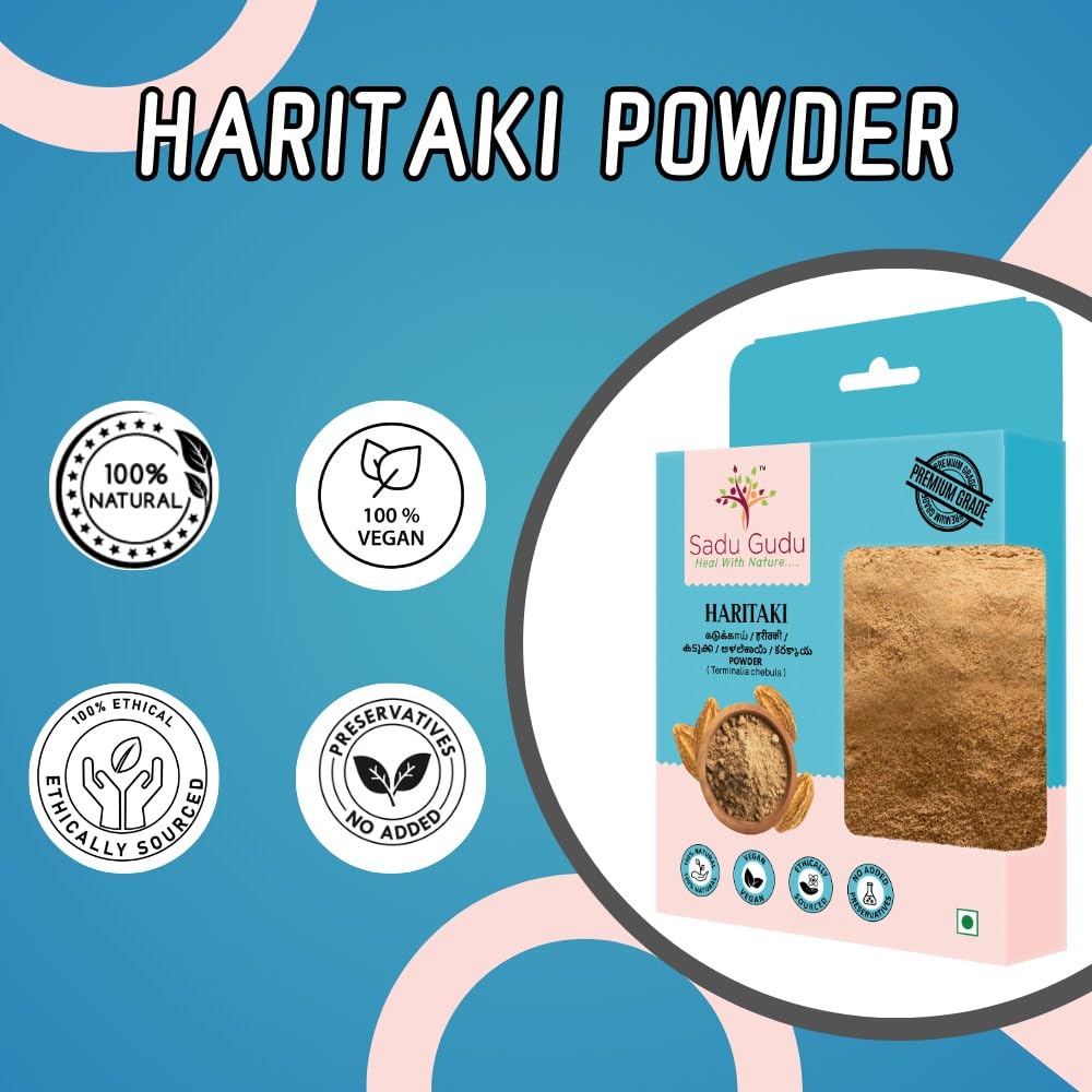 Sadu Gudu Haritaki Powder Digestive Support - 100g - image 5