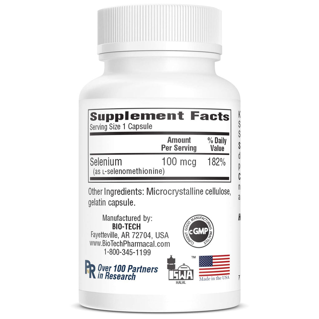 Bio-Tech Pharmacal Se-100 Selenium - 100 Tablets - image 4