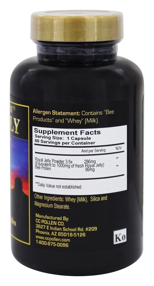CC Pollen Royal Jelly 1000 - 60 Vegetarian Capsules - image 2