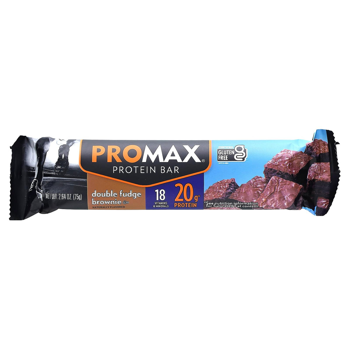 Promax Energy Bar Double Fudge Brownie - 12 Bars - image 3