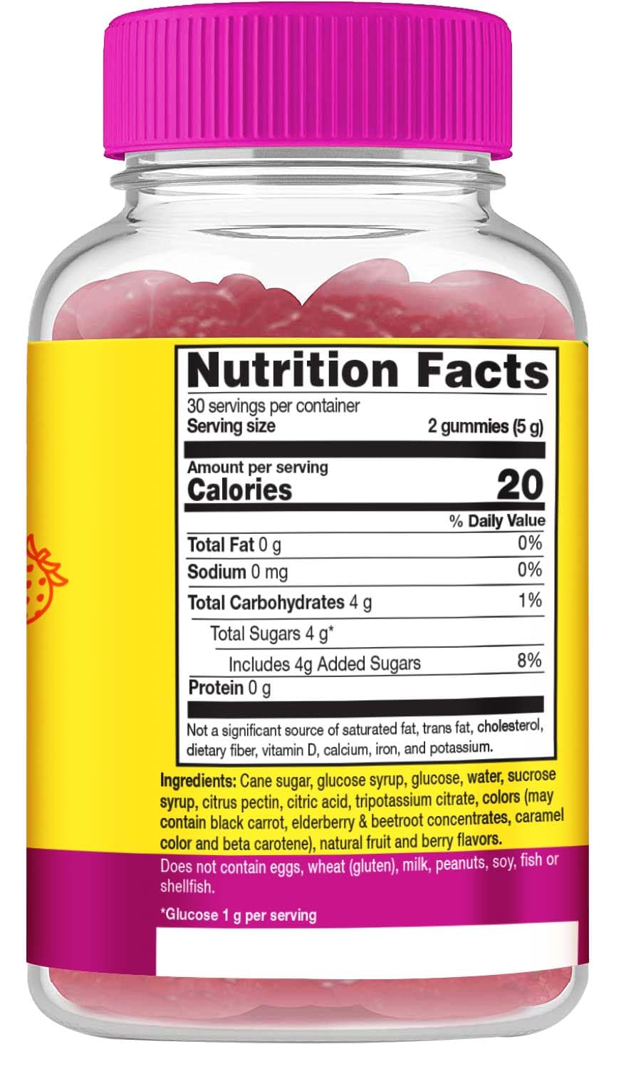 WellYeah Glucose Gummies Berry Flavor - 60 Count - image 3