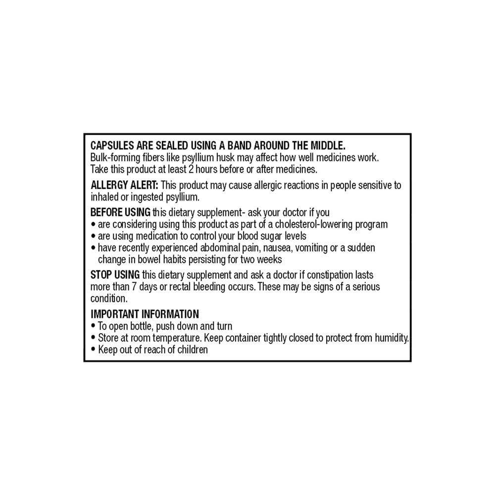 Quality Choice Fiber Capsule Laxative Supplement - 800 Capsules - image 5