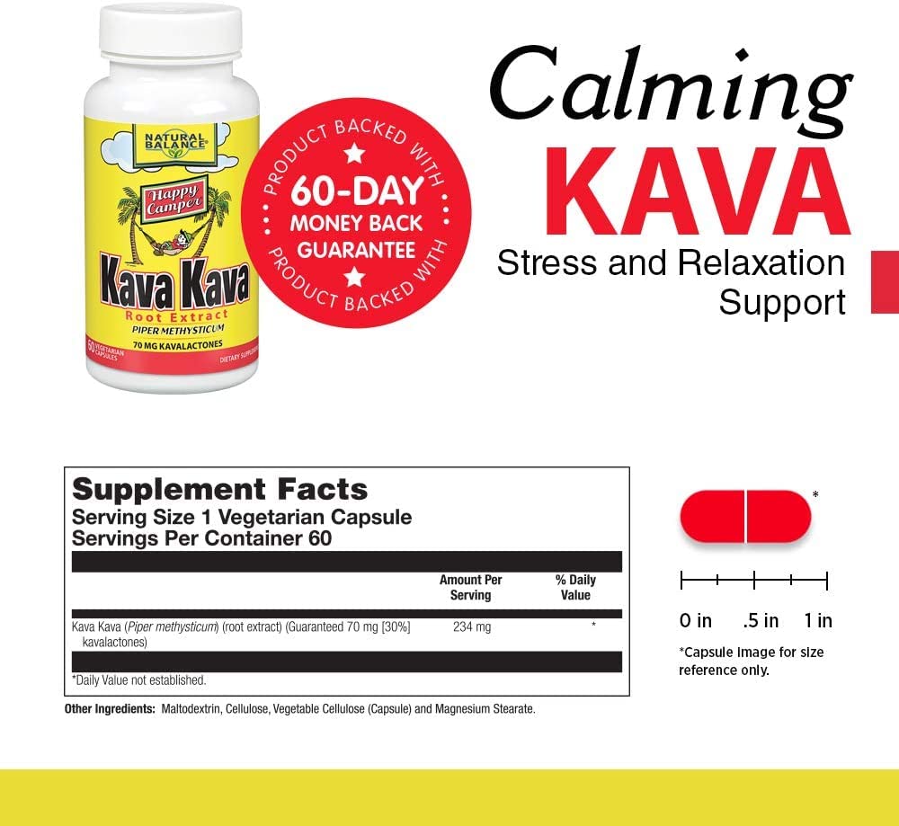 Natural Balance Kava Kava Root Extract - 60 Vegetarian Capsules - image 4