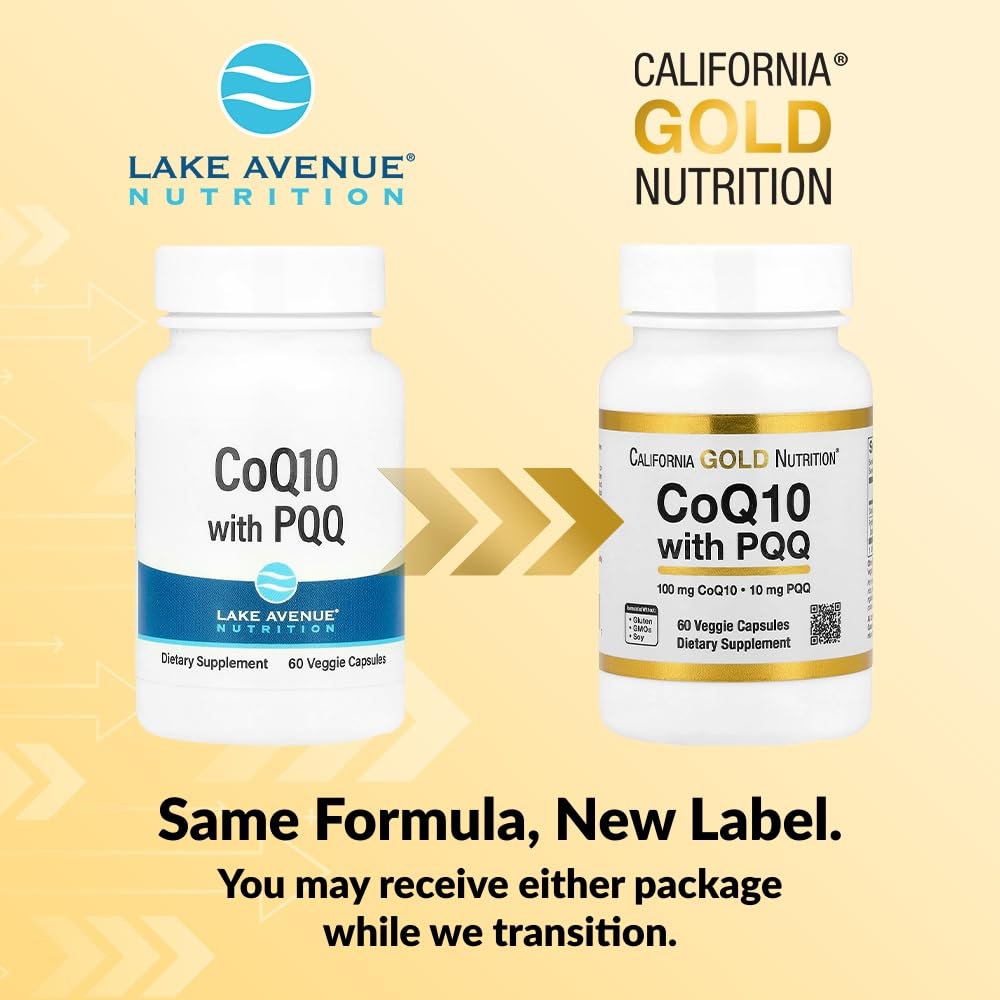 Lake Avenue Nutrition CoQ10 with PQQ 100 mg - 60 Vegetarian Capsules - image 3