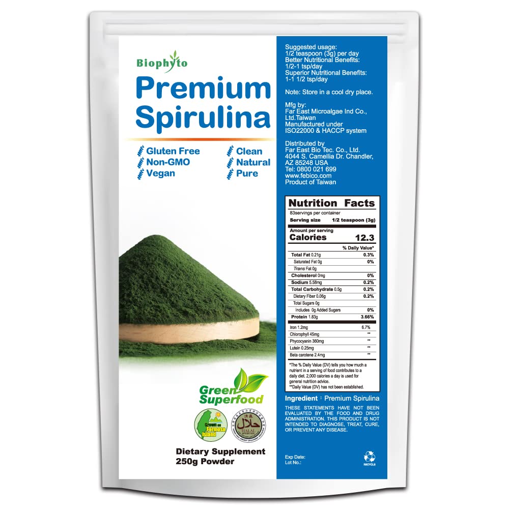 FEBICO Spirulina Powder for Energy - 250g