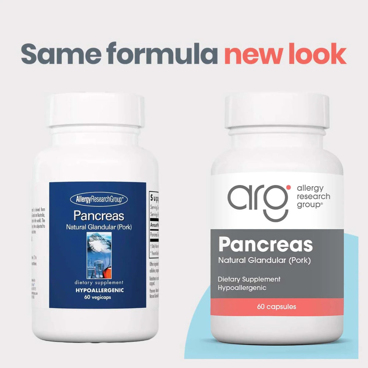 Allergy Research Group Pancreas Natural Glandular 425 mg - 60 Capsules - image 7